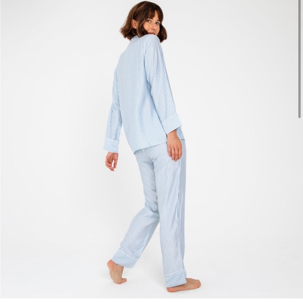 Ettitude Blue Striped Pajama Pants